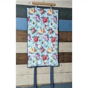 Pioneer Woman King Sham Set Sweet Romance Floral Print Velvet Mint Blue Green